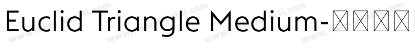 Euclid Triangle Medium字体转换